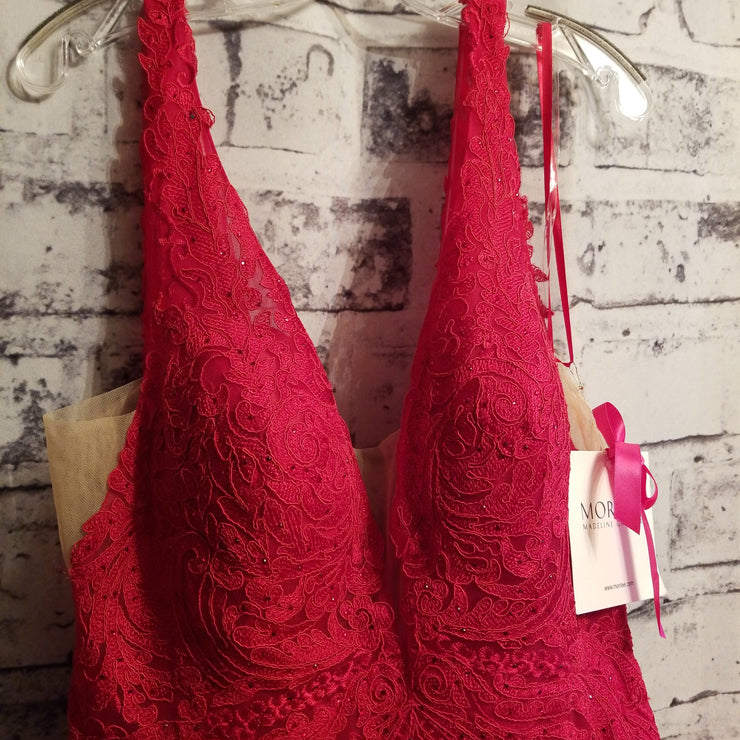 RED A LINE GOWN - (NEW)