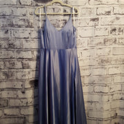 BLUE A LINE GOWN