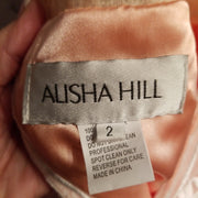 PEACH/IVORY A LINE GOWN (NEW)