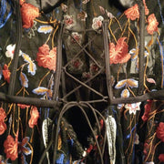 BLACK/FLORAL A LINE GOWN (NEW)