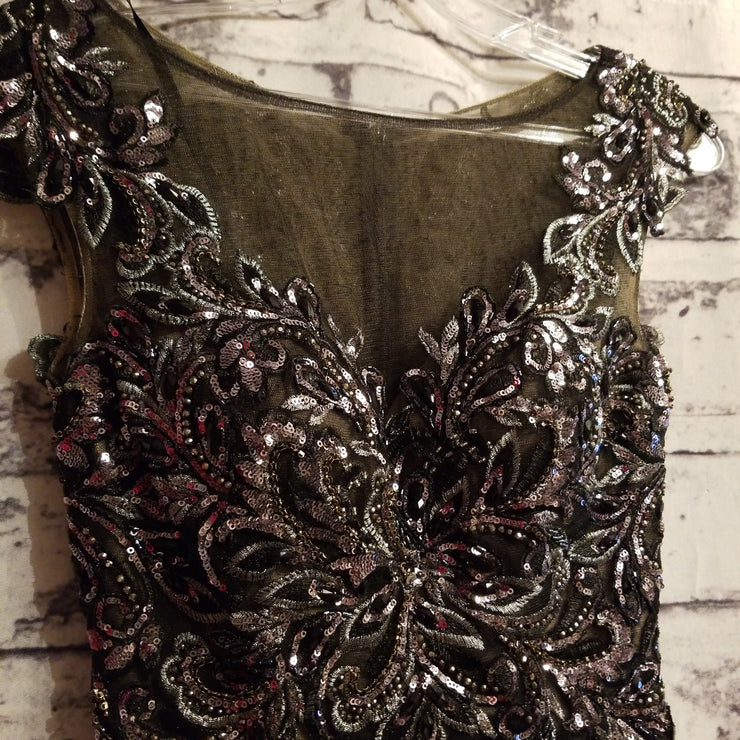 BLACK LONG EVENING GOWN