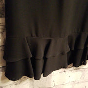 BLACK SHORT DRESS W/FUN BOTTOM