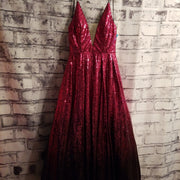 PINK SPARKLY A LINE GOWN