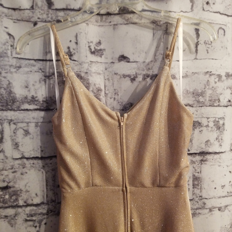 GOLD A LINE GOWN (NEW)