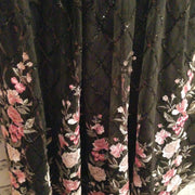 BLACK/FLORAL A LINE GOWN (NEW)