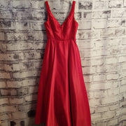 RED A LINE GOWN
