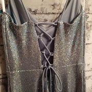 BLUE SPARKLY MERMAID GOWN