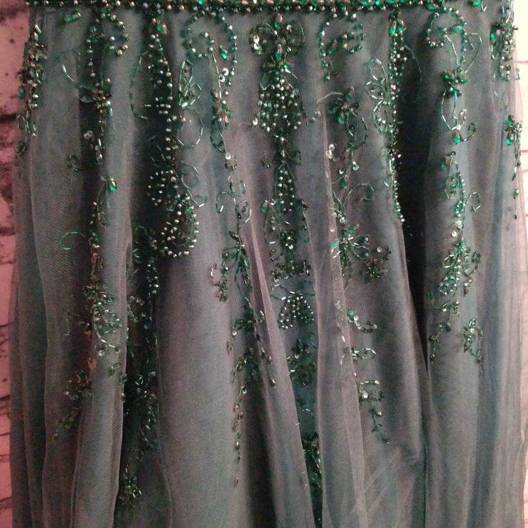 GREEN PRINCESS GOWN