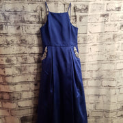 ROYAL BLUE A LINE GOWN (NEW)