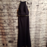 NAVY 2 PC. LONG GOWN SET