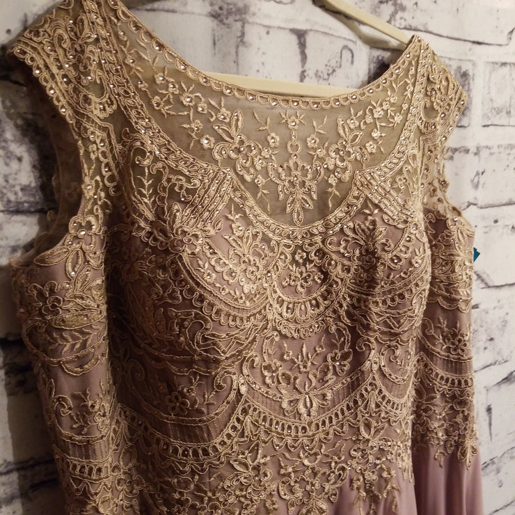 BLUSH LONG EVENING GOWN