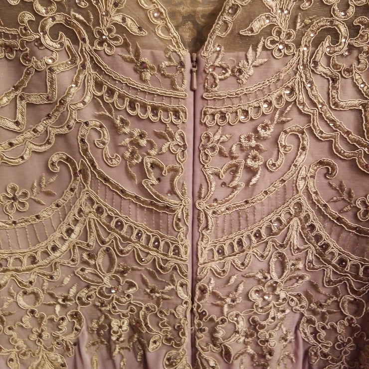 BLUSH LONG EVENING GOWN