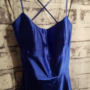 ROYAL BLUE A LINE GOWN (NEW)