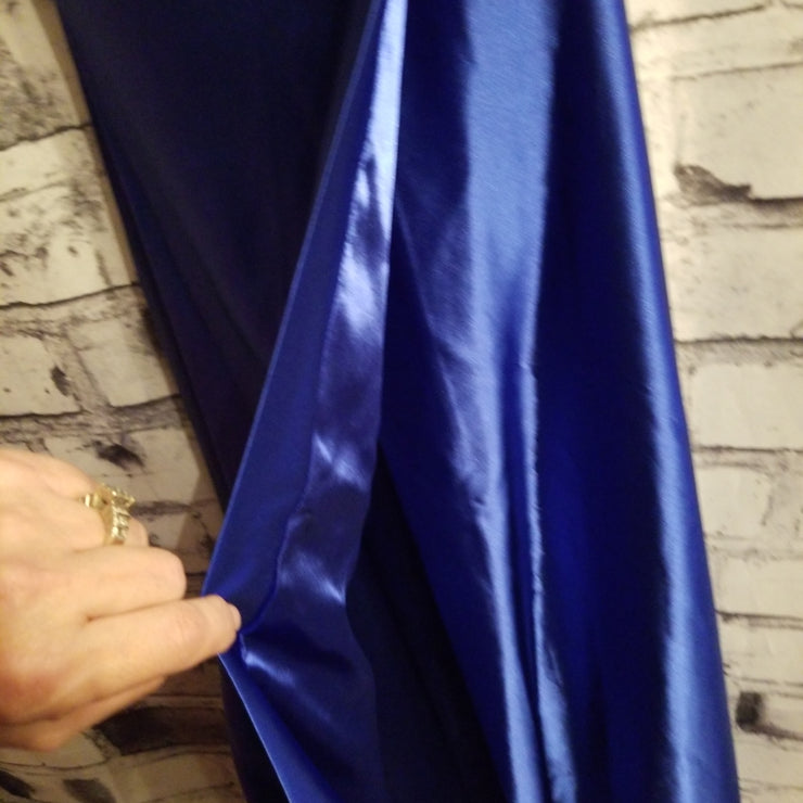 ROYAL BLUE A LINE GOWN (NEW)
