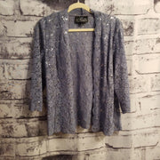 GRAY/BLUE 2 PC.SHORT DRESS SET