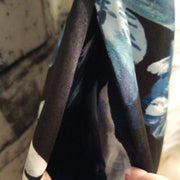 BLACK/FLORAL SHORT DRESS