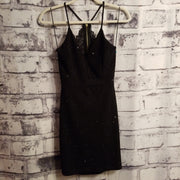 BLACK SPARKLY SHORT DRESS