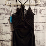 BLACK SPARKLY SHORT DRESS