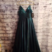 GREEN A LINE GOWN (NEW)