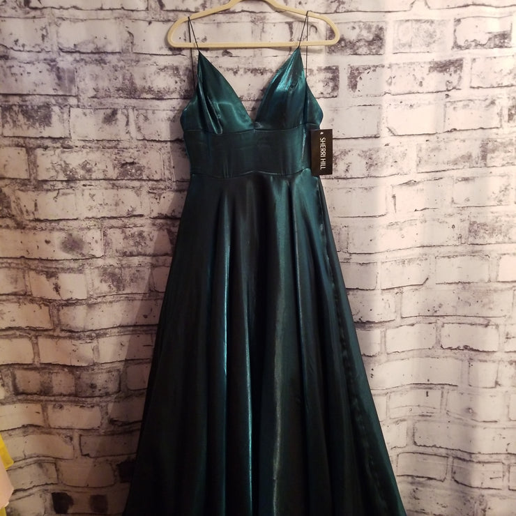 GREEN A LINE GOWN (NEW)