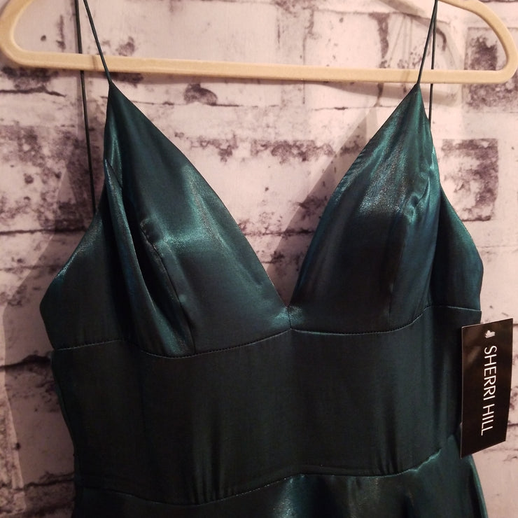 GREEN A LINE GOWN (NEW)