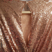 BLUSH/GOLD SEQUIN LONG DRESS (NEW)