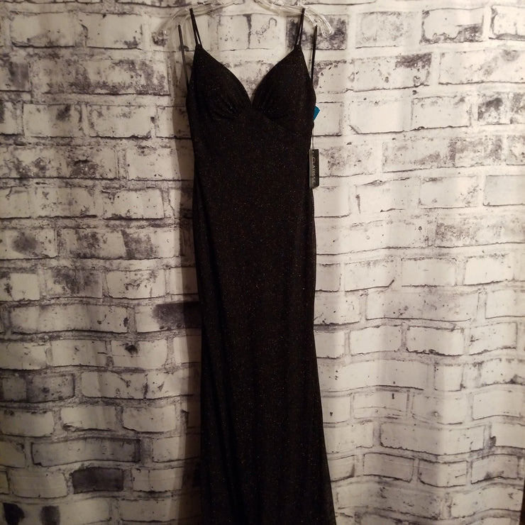 BLACK SPARKLY LONG DRESS (NEW)