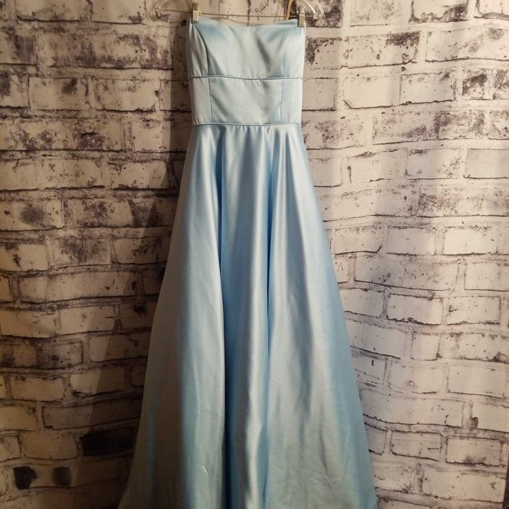 BLUE A LINE GOWN (NEW)