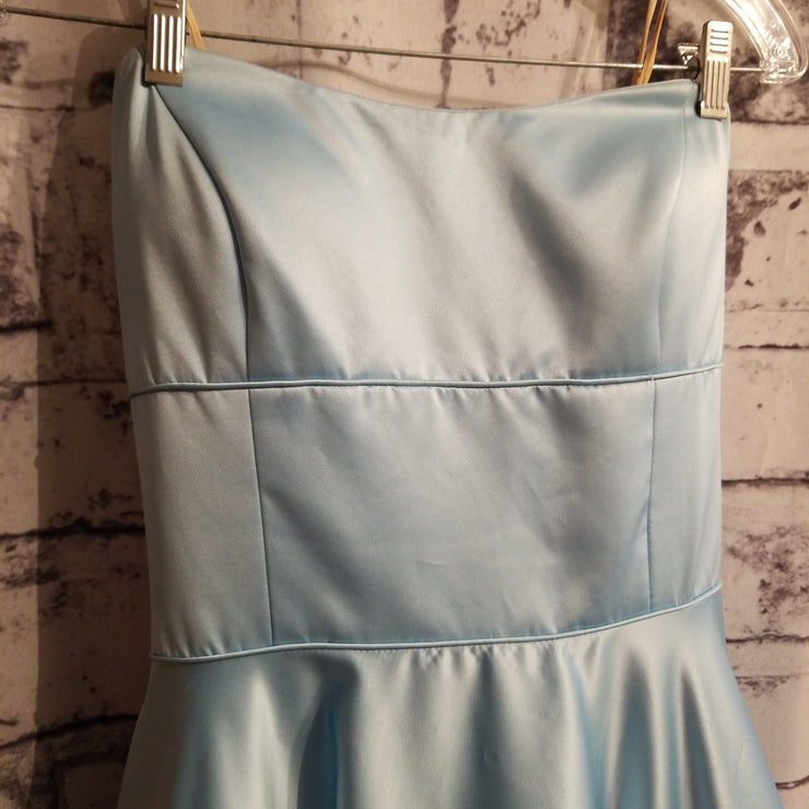 BLUE A LINE GOWN (NEW)