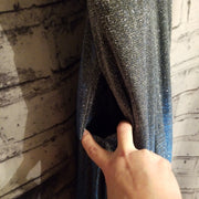 BLUE SPARKLY A LINE GOWN (NEW)