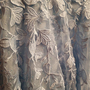 BLUE FLORAL A LINE GOWN