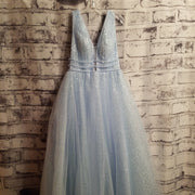 BLUE A LINE GOWN (NEW)