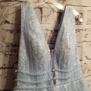 BLUE A LINE GOWN (NEW)