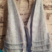 BLUE A LINE GOWN (NEW)