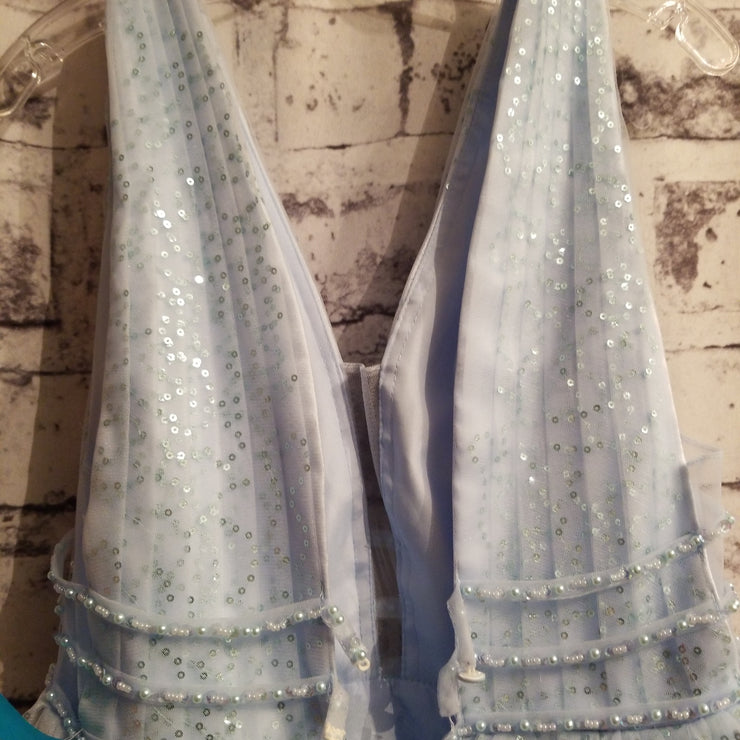 BLUE A LINE GOWN (NEW)