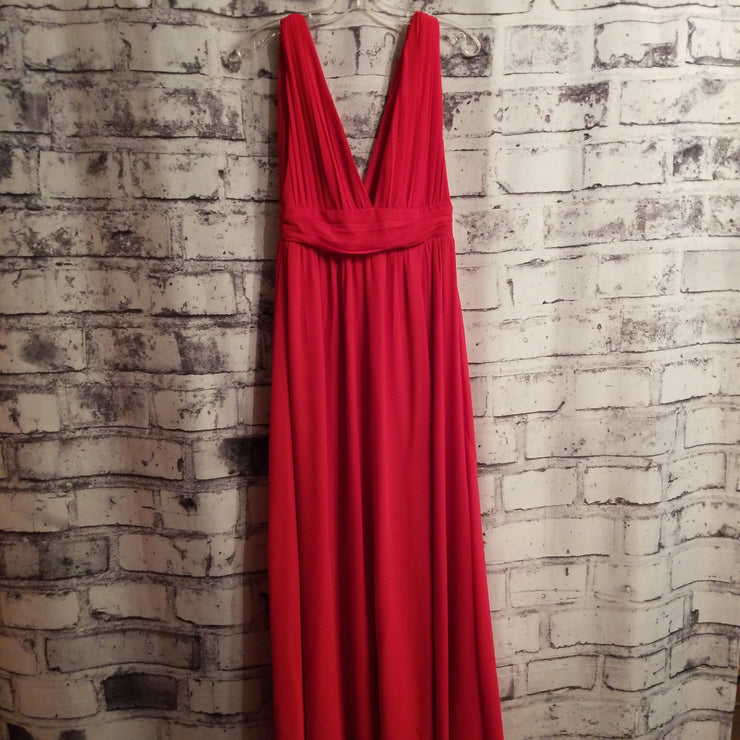 RED LONG EVENING GOWN