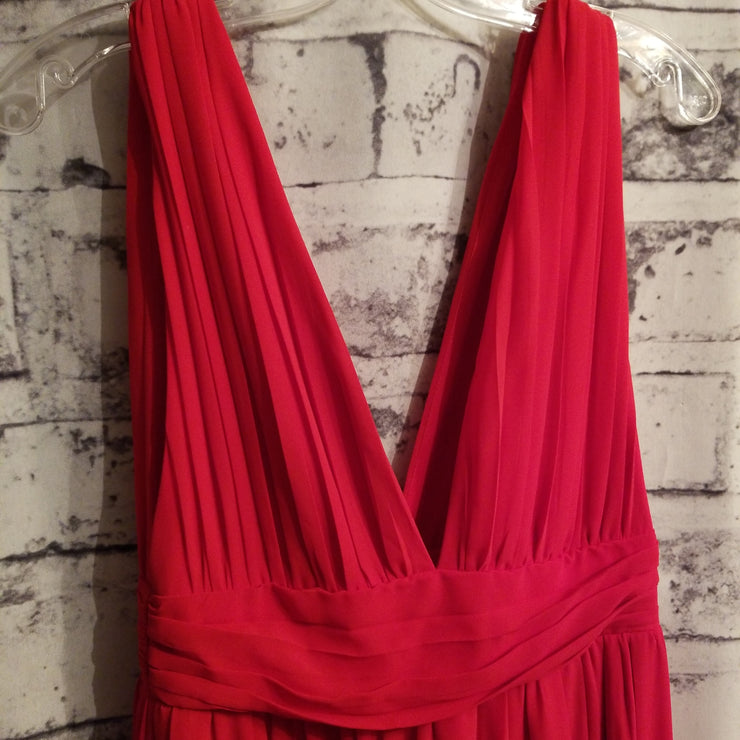 RED LONG EVENING GOWN