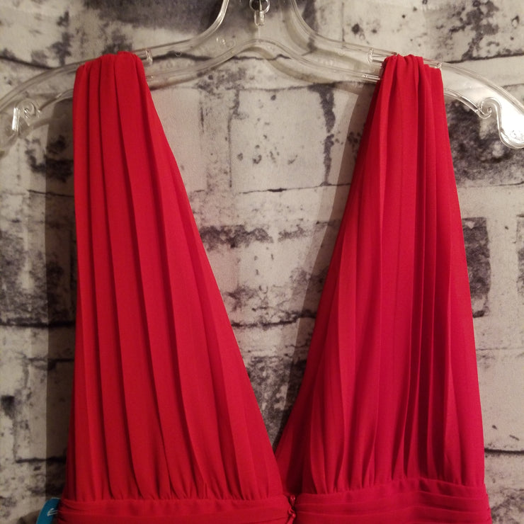 RED LONG EVENING GOWN