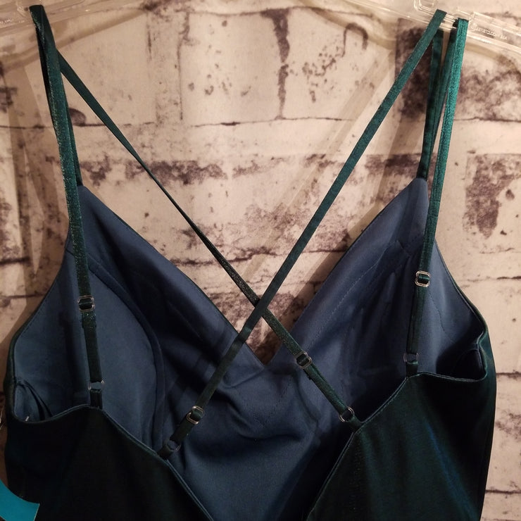 GREEN A LINE GOWN (NEW)