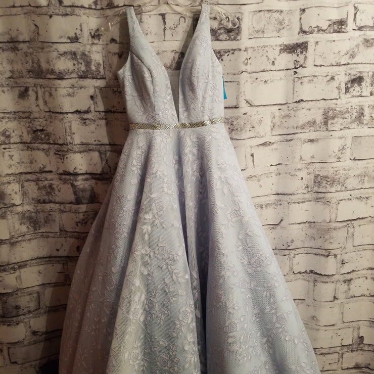 BLUE A LINE GOWN (NEW)
