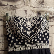 NAVY/WHITE A LINE GOWN (NEW)