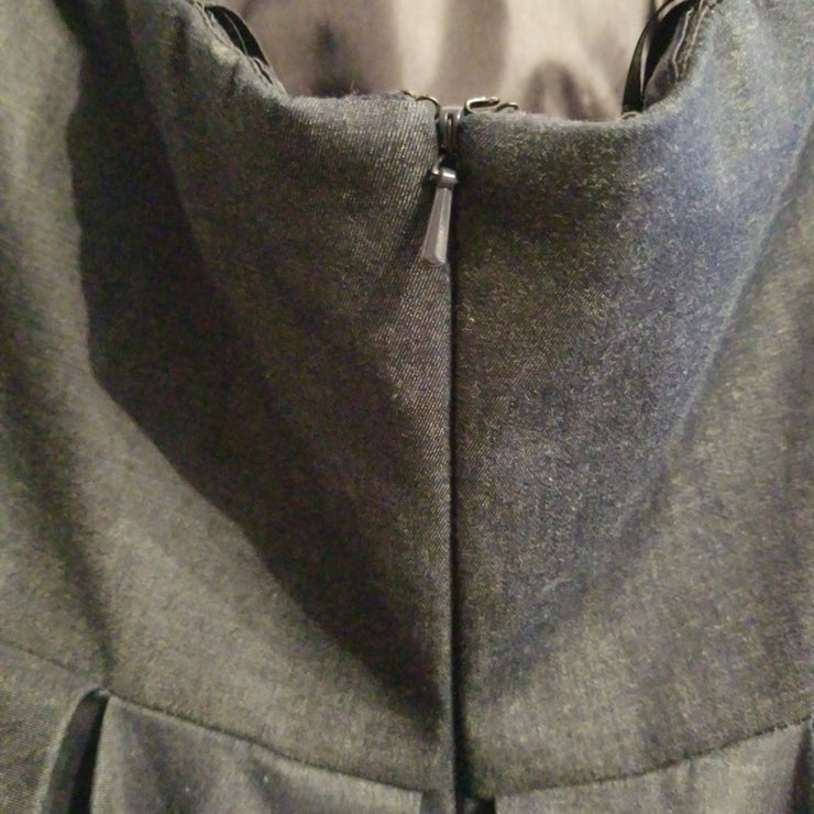 NAVY/WHITE A LINE GOWN (NEW)