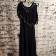 NAVY LONG EVENING GOWN (NEW)