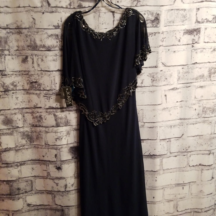 NAVY LONG EVENING GOWN (NEW)