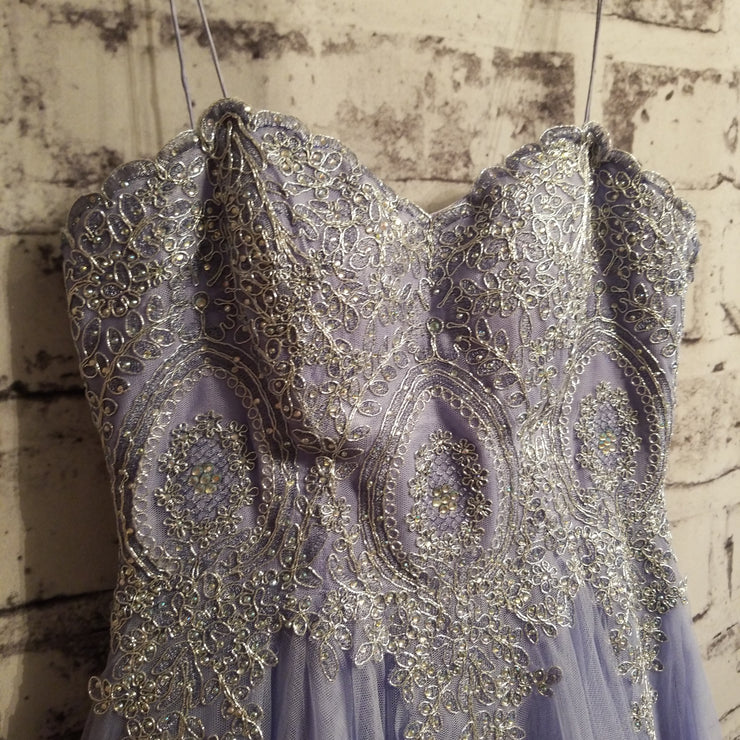 PERIWINKLE A LINE GOWN