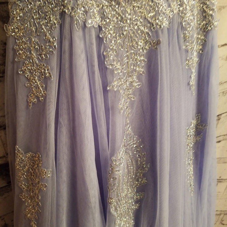 PERIWINKLE A LINE GOWN