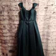 GREEN A LINE GOWN