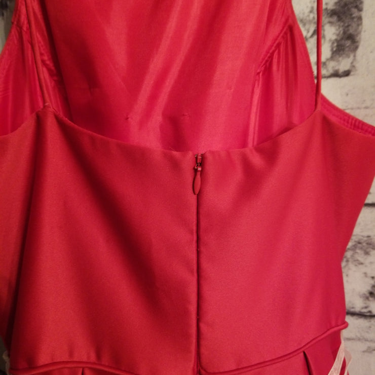 RED A LINE GOWN - (NEW)