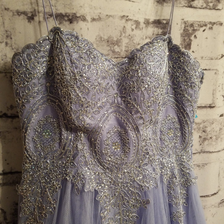 PERIWINKLE A LINE GOWN