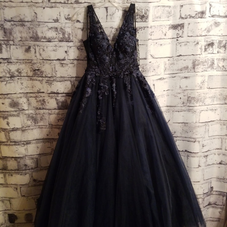 NAVY PRINCESS GOWN (NEW)